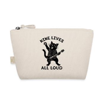 Nine Lives All Loud – Cat-Rock-Gitarre - Bio-Täschchen - Natur - Vorne