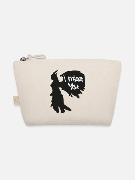 I Miss You Gothic Silhouette - Bio-Täschchen - Natur