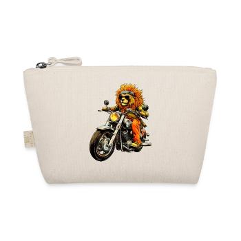 Motorrad Löwe - Bio-Täschchen - Natur - Vorne