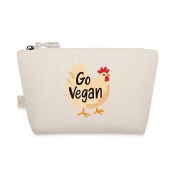 Go Vegan Cute Chicken - Bio-Täschchen - Natur - Vorne