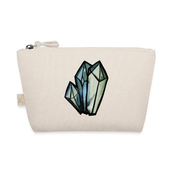 Kristallgeometrisches Aquarell - Bio-Täschchen - Natur - Vorne