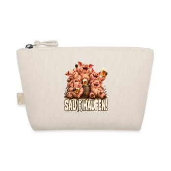 Sau(f)haufen Schweine Bier Stammtisch JGA Spruch - Bio-Täschchen - Natur - Vorne