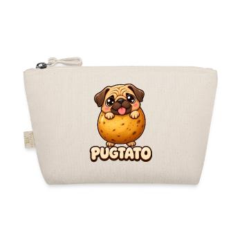 Funny Cute Pugtato Pug Potato Kawaii Dog - Bio-Täschchen - Natur - Vorne