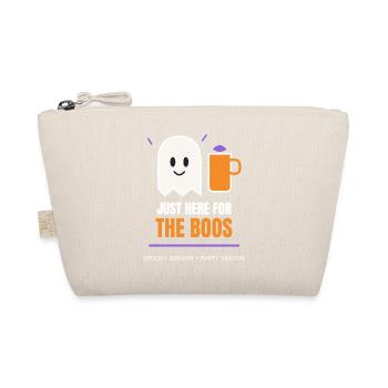 Just Here for the Boos Funny Halloween Ghost - Bio-Täschchen - Natur - Vorne