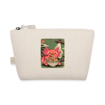 Vintage Japanese Axolotl Buchliebhaber UFO Alien - Bio-Täschchen - Natur - Vorne