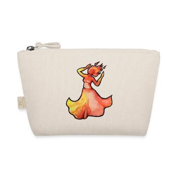 Flammentänzerin Aquarell - Bio-Täschchen - Natur - Vorne