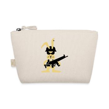GI bunny punk, The hare soldier (3c) - Organic Pouch - nature - Front