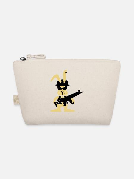 GI bunny punk (B, 3c) - Bio-Täschchen - Natur - Vorne