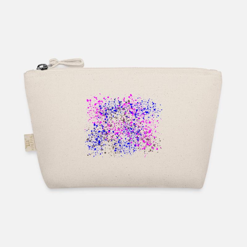Farbkleckse - bunte Spritzer - Konfetti - Bio-Täschchen - Natur