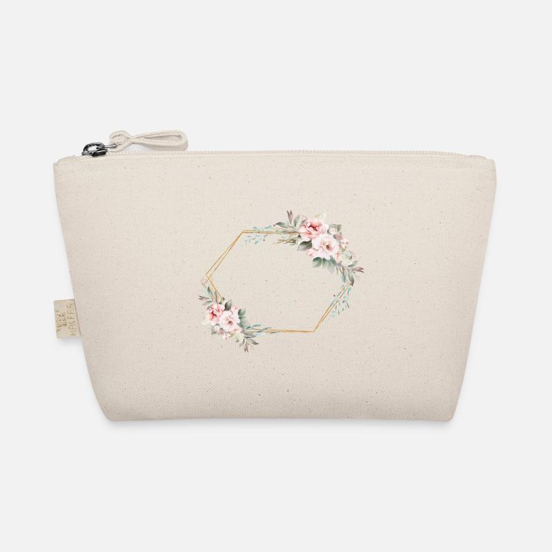 Floral pastel can be personalized Organic Pouch