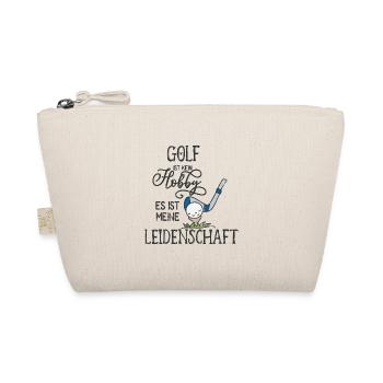 GOLF LEIDENSCHAFT HOBBY SCHLÄGER CLUB SPRUCH MOTIV - Bio-Täschchen - Natur - Vorne