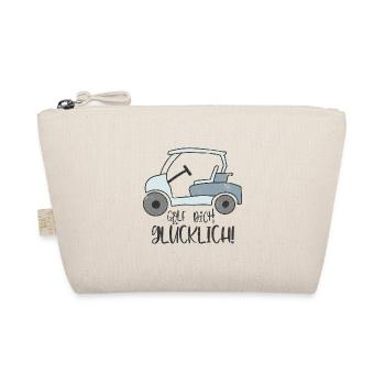GOLF DICH GLÜCKLICH FÖHLICH GLÜCK CAR SPRUCH MOTIV - Bio-Täschchen - Natur - Vorne
