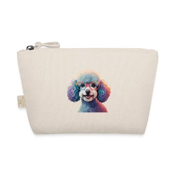 Caniche chien avec des lunettes Cool Coloré - Trousse biologique - nature - Devant