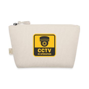 Security cameras in use symbol icon. Fixed CCTV ca - Organic Pouch - nature - Front