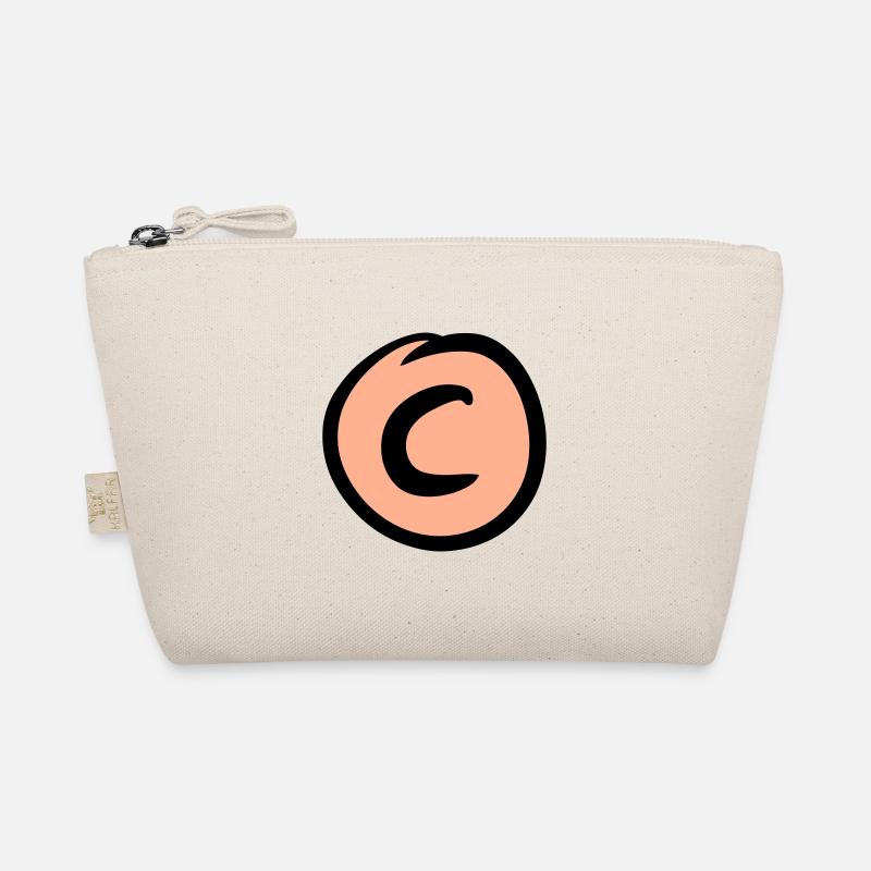 Copyright Marks. © Copy Symbol. Hand drawn. Organic Pouch
