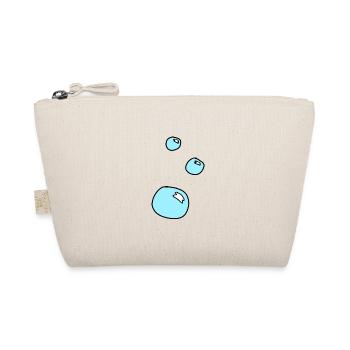 Soap Bubbles Circles Shape Water Blue - Organic Pouch - nature - Front