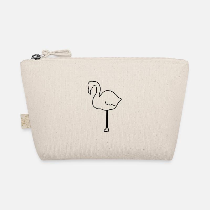 Flamingo Animal Icon Organic Pouch