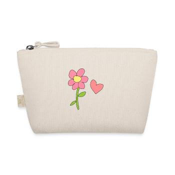 flower symbol nature plant heart - Organic Pouch - nature - Front
