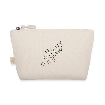 Shapes Symbols Heart Star Circle Square Leaf - Organic Pouch - nature - Front