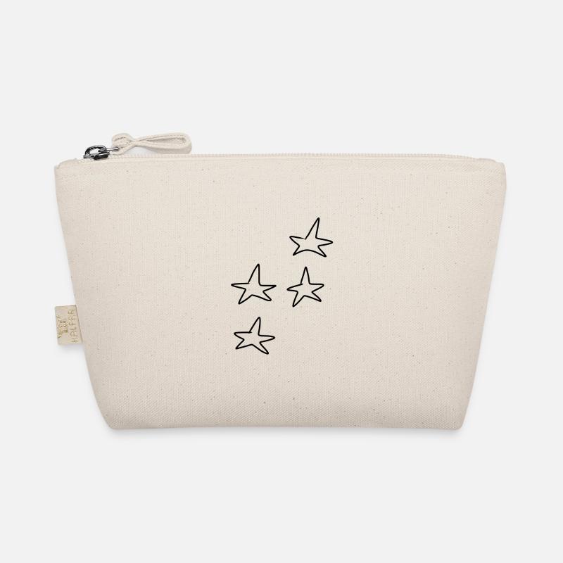 Four Star Symbol Shape Pattern Organic Pouch