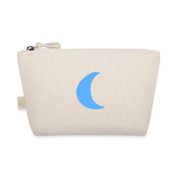 Moon Shape Planet Symbol Blue - Organic Pouch - nature - Front