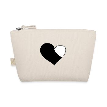 Symbole de coeur en deux parties Modèle d’amour - Trousse biologique - nature - Devant