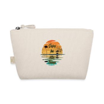 Profitez des petites choses de la plage Vintage - Trousse biologique - nature - Devant