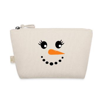 Snowman - Organic Pouch - nature - Front