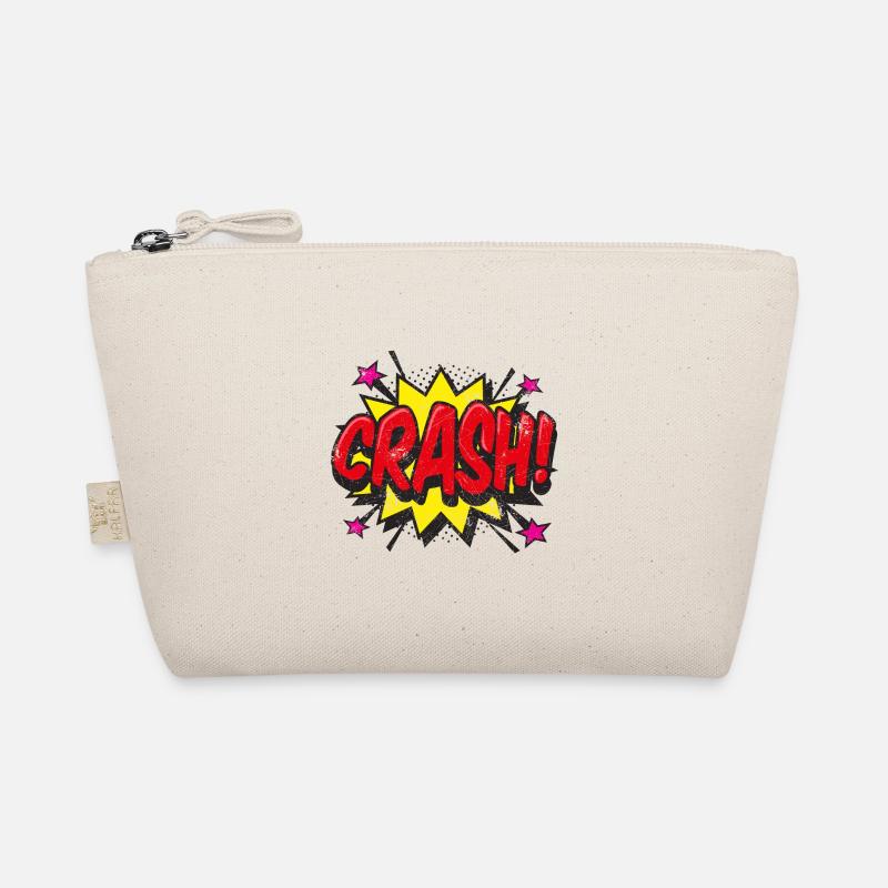 CRASH CRASH! COMIC COMICSTYLE 80s MOTIFS GIFT Organic Pouch