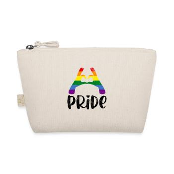 PROUD HEARTS LOVE LOVE LBGT QUEER SAYINGS - Organic Pouch - nature - Front