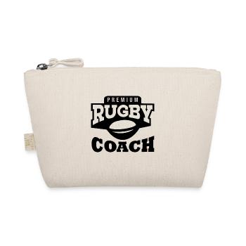 Rugby Coach Shirts | Rugby Sport Team Gifts - Organic Pouch - nature - Front