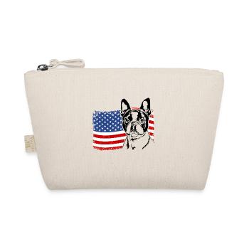 Boston Terrier US Amérique Drapeau Chiens Wilsigns - Trousse biologique - nature - Devant