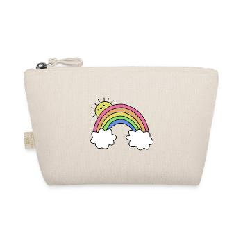 Sun with rainbow and clouds - Organic Pouch - nature - Front