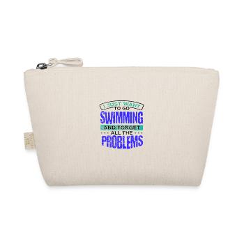 Schwimmergeschenk Gehen Sie schwimmen und vergessen Sie all die - Bio-Täschchen - Natur - Vorne