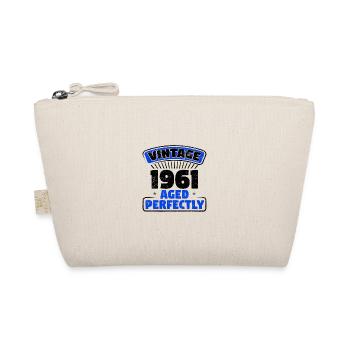 Vintage 1961 Aged Perfectly Geburtstagsgeschenke - Bio-Täschchen - Natur - Vorne