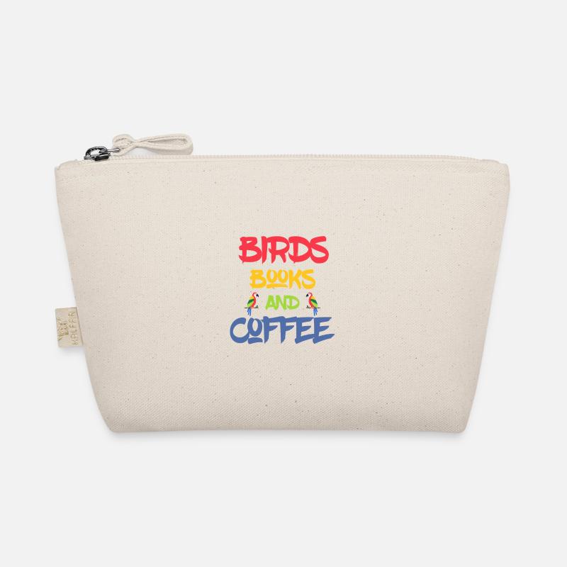 Buchen Sie Lover Birds Bücher und Kaffee Trinker Geschenk Bio-Täschchen