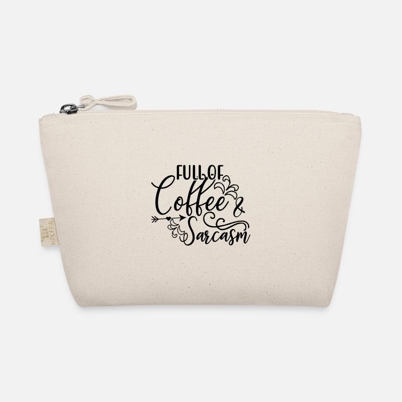 Cadeaux de buveur de café pleins de café et de sarcasme Trousse biologique