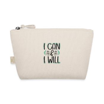 Feminism Gifts I Can And I Will Gift for a Girl - Organic Pouch - nature - Front