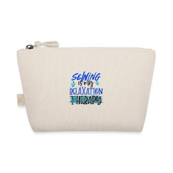 Quilter Gifts Sewing is My Relaxation Therapy - Organic Pouch - nature - Front