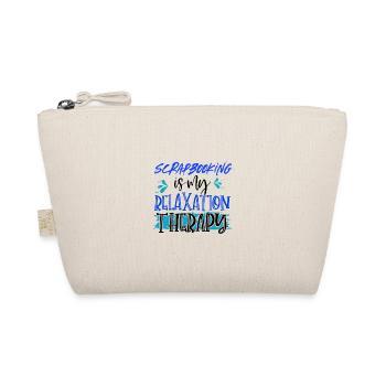 Scrapbooking is My Relaxation Therapy Scrapbooker - Organic Pouch - nature - Front
