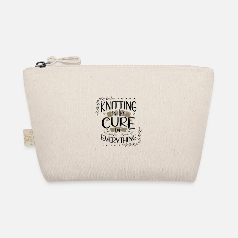 Knitter Gifts Knitting is the Cure for Everything Organic Pouch