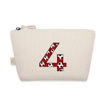 4e anniversaire Football Rouge - Trousse biologique - nature - Devant