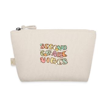 Second Grade Vibes - Back to School - Organic Pouch - nature - Front