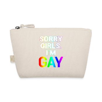 Sorry girls im gay - Organic Pouch - nature - Front