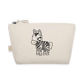 Zebra Comic Animal - Organic Pouch - nature - Front