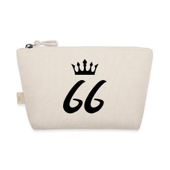 66 Number crown - Organic Pouch - nature - Front
