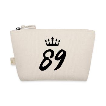 89 Number crown - Organic Pouch - nature - Front