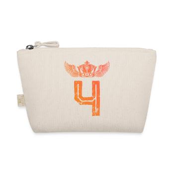 4 Number crown - Organic Pouch - nature - Front