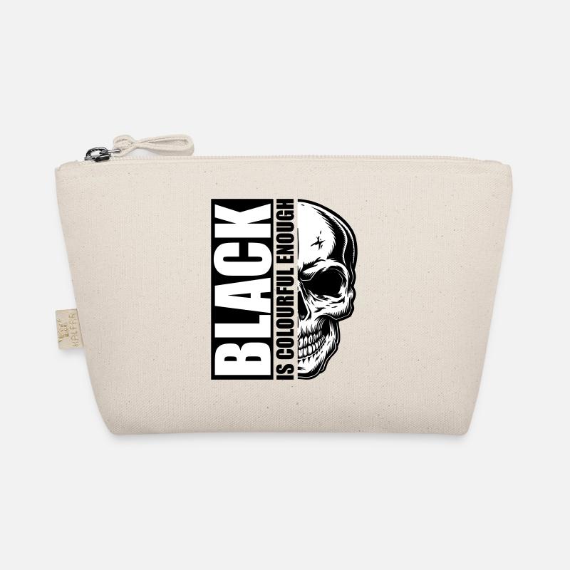 black colourful enough skull | Colors can be changed Organic Pouch