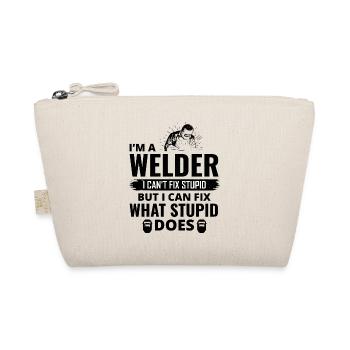 Welding Welder Metal Construction Ironworker - Organic Pouch - nature - Front